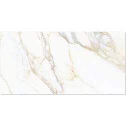 Hill Ceramic Unicomstarker Marmor Klinker Calacatta Gold Satin 30x60