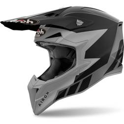 Airoh Wraaap Reloaded, Motocrosshelm Matt Grau/Schwarz/Hellgrau