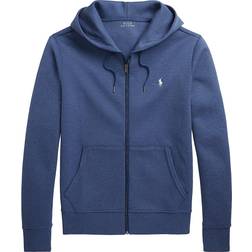 Ralph Lauren Double Knit Full Zip Hoodie - Derby Blue Heather