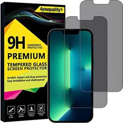 4youquality 9H Premium Screen Protector for iPhone 13/13 Pro