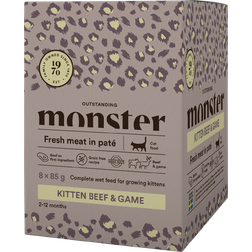 Monster Kitten Beef & Game Våtfoder Portionsförpackning Katt