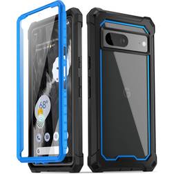 Poetic Guardian Case for Google Pixel 7 Clear Case with Built-in Screen Protector Blue