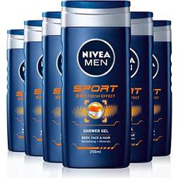 Nivea MEN Sport Shower Gel Pack of Anti-Bacterial Body Wash Shower 500ml