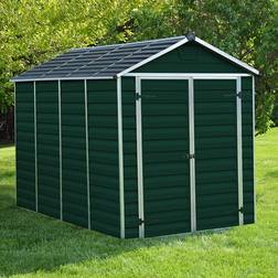 Canopia by Palram 10' Palram Canopia Green Skylight Plastic Shed 1.85m 3.04m (Building Area )