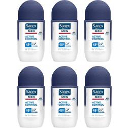 Sanex Men Active Control Antiperspirant Deo Roll-on 6-pack 50ml