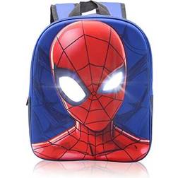 Marvel Light Up Eyes Spiderman Backpack Blue One Size