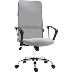 Homcom High Back Light Grey Office Chair 119cm