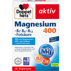 Doppelherz Magnesium 400 mg + B1 + B6 + B12 + Folic Acid 30 Stk.