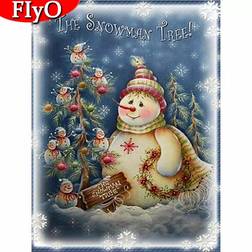 Christmas Snowman Diamond Painting