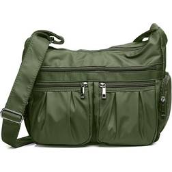 Moning Pocket Messenger Bag - Green