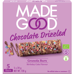 Made Good Chocolate Drizzled Granola Bars Birthday Cake Flavor 5 pcs