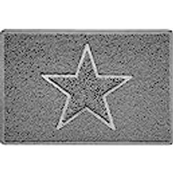 Nicoman Nicoman STAR Embossed Shape Door Mat Dirt-Trapper Jet-Washable Grey