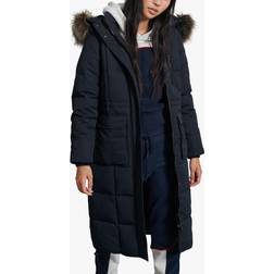Superdry Lang Everest frakke med imiteret pels