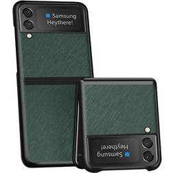 MTP Products Textured Samsung Galaxy Z Flip3 5G Hybrid Cover Grøn