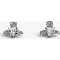 Vivienne Westwood Ariella gold tone-brass and crystal stud earrings