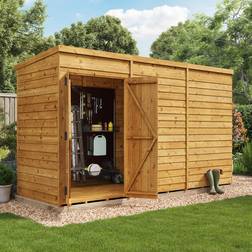 BillyOh 12x4, Windowless Switch Overlap Pent Shed (Building Area )