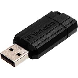 Verbatim 16 GB Pinstripe USB Flash Drive, Black 49063