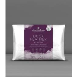 Slumberdown 4 Pack Duck Feather Medium Support Pillows White