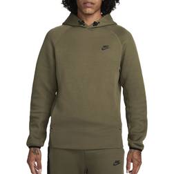 NIKE Men's Sportswear Tech Fleece Pullover Hoodie - Medium Olive/Black