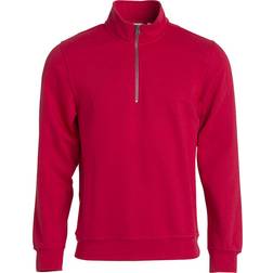 Clique Basic Half Zip Sweatshirt - Red