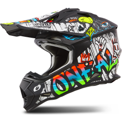 O'Neal Casco de Cross 2SRS Rancid Negro-Multi 61-62cm