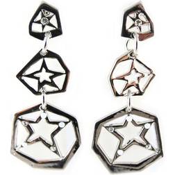 Noa Starry Night Earrings - Silver/Transparent