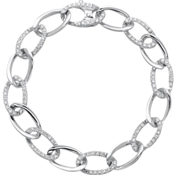 Chain Bracelet - Silver/Diamonds