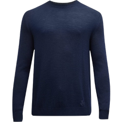 Jil Sander Men's Wool Loose Knit Sweater - Dark Blue