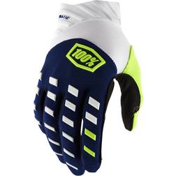 100% Airmatic Gloves - Navy/White Unisex, Adult