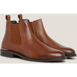 Tommy Hilfiger Leather Chelsea Boots - Winter Cognac
