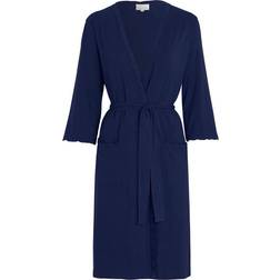 Damella Viscose Plain Wave Robe CL2 Navy-2