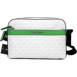 Michael Kors Cooper Utility Crossbody Bag - Bright White Palm