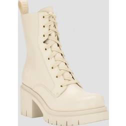 Guess Juel Lace-up Booties Ivory