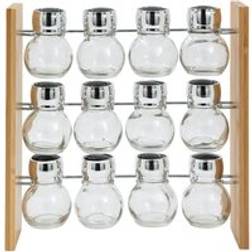 Dunelm 5five Krydderihylde Bambus 12 Krydderiglas