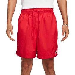 NIKE Men's Club Woven Flow Shorts - University Red/White