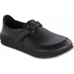 Birkenstock Clog Linz Superlauf, Naturleder, schwarz, schmal, Größe