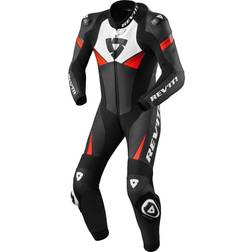 Rev'it! Argon 2 Leather Suit - Black/Neon Red Man