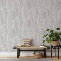 Muriva Muriva Phelan Texture Grey Blown Wallpaper