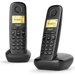 Gigaset a170 duo analoges/dect-telefon anrufer-identifikation schwarz Schwarz
