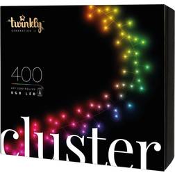 Twinkly Cluster Black/RGB Guirlande Lumineuse 400 Lampes