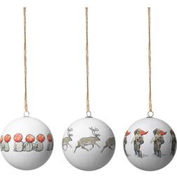 Design House Stockholm Elsa Beskow Baubles Santa Claus Juletrepynt 3st