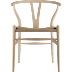 Carl Hansen & Søn CH24 Soaped Beech/Natural Wicker Køkkenstol 75cm