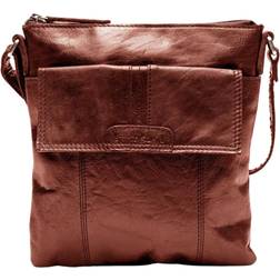 Springfield Front Pocket Small Crossbody Bag - Cognac