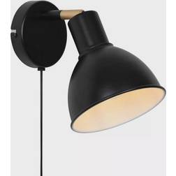 Nordlux Pop Matt Black Wall light ∅ 15.5cm
