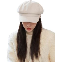 Shein One Four-pointed Star Design Duckbill Beret Hat For Women, Spring/summer/autumn/winter, Korean Style, Versatile, Face-shaping