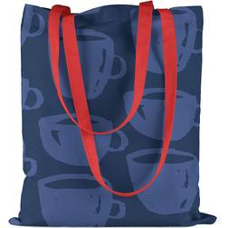 Bonamaison Printed Tote Bag - Blue