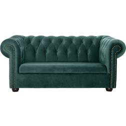 Vega Chesterfield Velvet Spruce Green Divano 167cm Divano 2 Posti