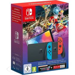 Nintendo Switch OLED Mario Kart 8 Deluxe - Neon Red/Neon Blue