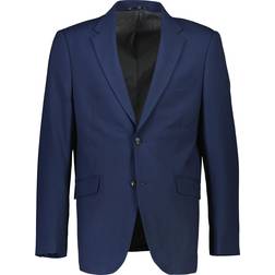 Lindbergh Superflex Modern Fit Blazer - Blue/Dk Blue Mel