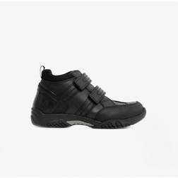 Hush Puppies Jezza Junior Boys Leather School Boots - Black